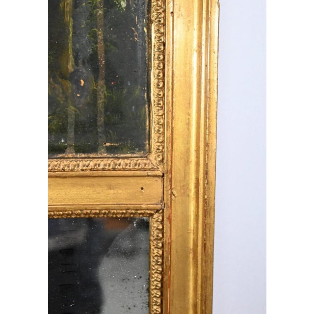 Trumeau Mirror in Gilded Wood, Late 19th Century For Sale - Image 18 of 18