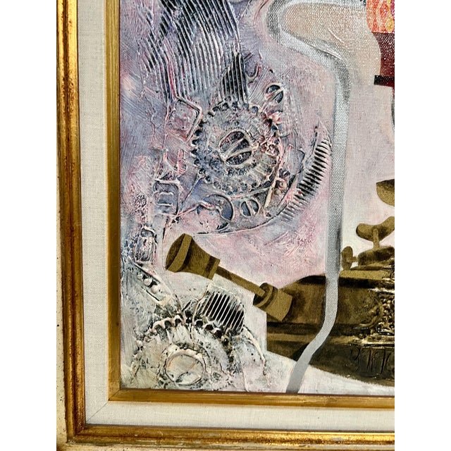 Eliezer Weishoff, Jerusalem Samovar Israeli Judaica Eliezer Weishoff Oil Painting Bezalel Artist, 1973 For Sale - Image 9 of 12