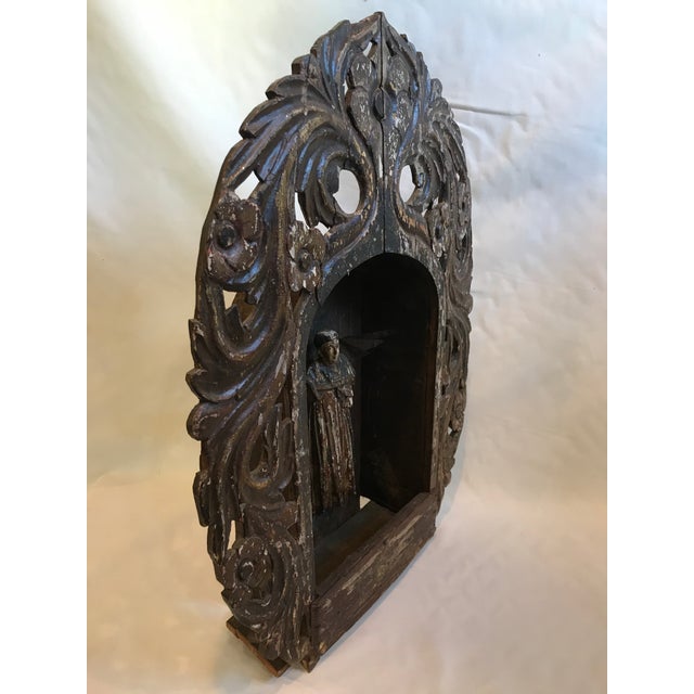 Spanish 19th Century Hispano-Filipino Urna Santo of Vincent Ferrer For Sale - Image 3 of 13