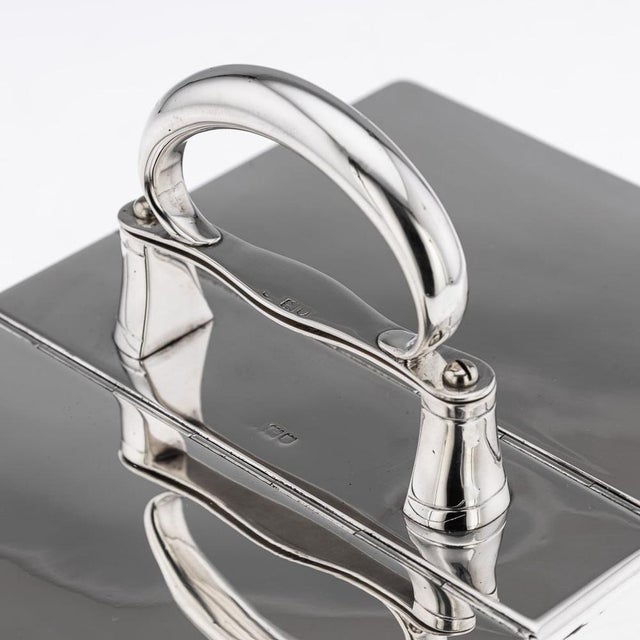 Edwardian Silver Cigar Box, London, 1909 For Sale - Image 4 of 17