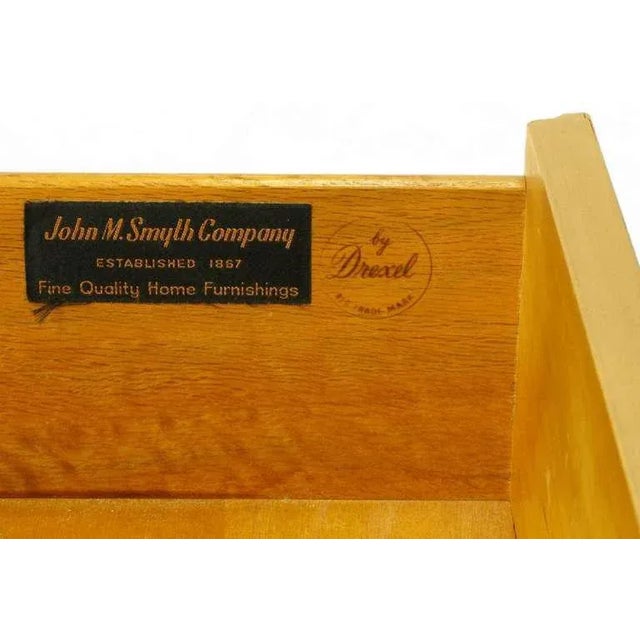 John Van Koert Casa Del Sol Tawny Walnut and Stenciled Tall Cabinet For Sale - Image 10 of 11