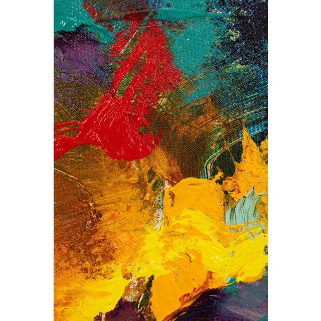 Textile Jonas Gerard - Presence Is (2007) Singed Acrylic on Canvas Contemporary Painting For Sale - Image 7 of 8