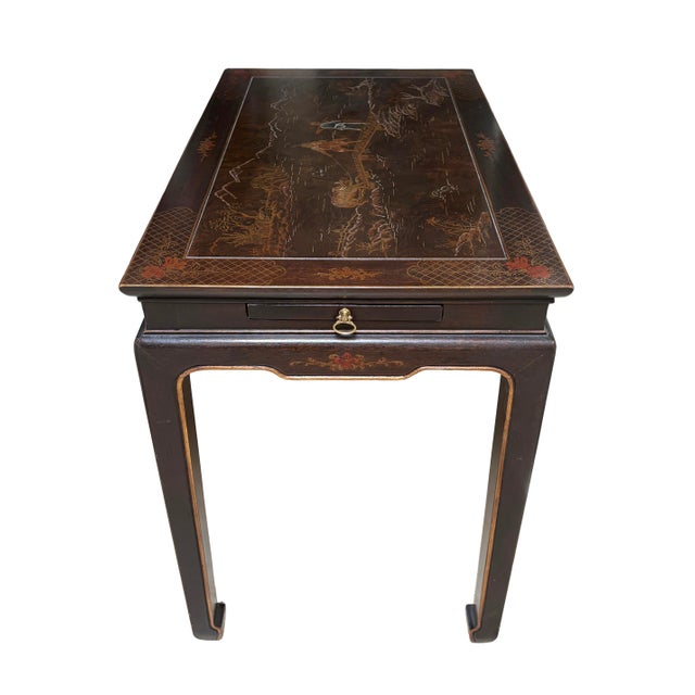 Late 20th Century Henredon Tea Table With Sliding Trays For Sale - Image 5 of 13