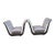 Late 20th Century Art Deco Guglielmo Ulrich Style Scuptural Benches Newly Reupholstered - Pair For Sale