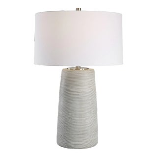 Mountainscape Ceramic Table Lamp For Sale