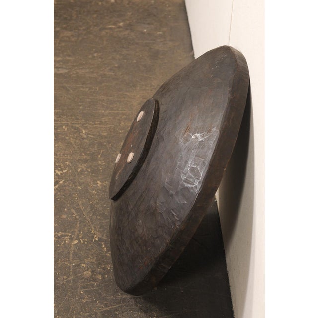Early 20th C. Large Sumatran Wooden Bowl For Sale - Image 9 of 10