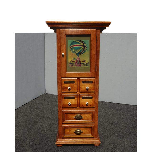 Vintage French Country Storage Cabinet ~ 4 Drawers & Cabinet W Shelves Dresser For Sale - Image 11 of 11