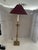 1990’s Frederick Cooper Tall Brass Lamp With Shade For Sale - Image 10 of 10