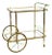 Mid-Century Italian Modern Bar Cart in Brass & Glass, 1950s For Sale