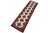 Shabby Chic Geometric Persian Tribal Ivory/Red Wool Runner Rug- 2'6'' X 9'9'' For Sale - Image 3 of 10