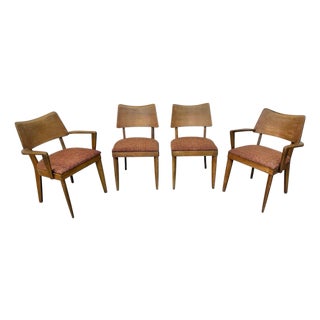 Mid-Century Modern Heywood Wakefield Maple Dining Chairs - Set of 4 For Sale