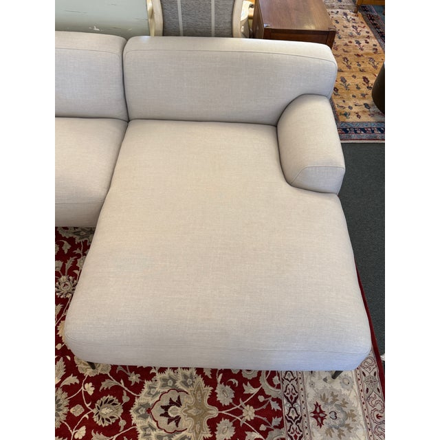 Textile Article Abisko Sectional, Quartz White For Sale - Image 7 of 12