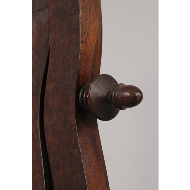 Antique Empire Burl Walnut Marble Top Dresser W. Mirror For Sale - Image 16 of 18
