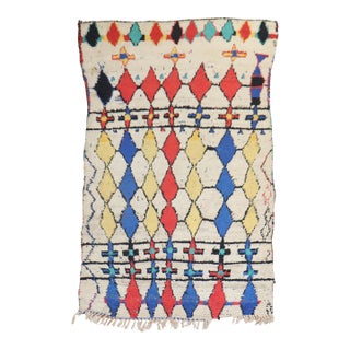 Mid 20th Century Beni Ourain Moroccan Rug - 4'1" x 7' For Sale