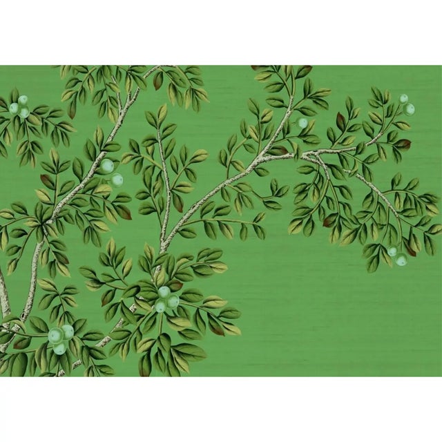 W36"*h72", Serene Garden Swan Chinoiserie Art Panel Set (2 Panels Without Frame),Tea Paper For Sale - Image 4 of 6