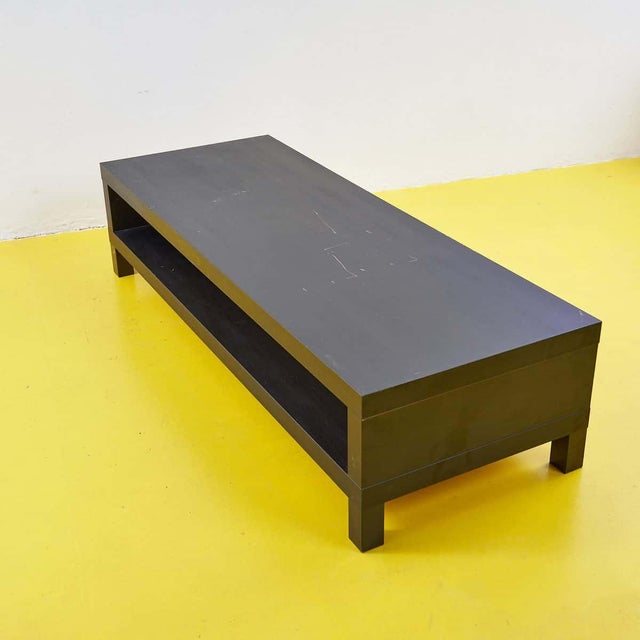 Wood Dark Wood Coffee Table For Sale - Image 7 of 8