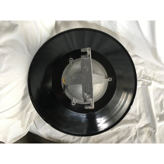 Vintage Black Metal Lamps with Iron Frames, Set of 3 For Sale - Image 9 of 10