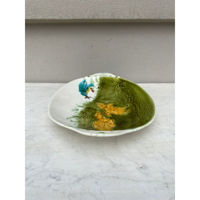 French Oval Majolica Ducklings Platter Sarreguemines, Circa 1890 For Sale In Austin - Image 6 of 11