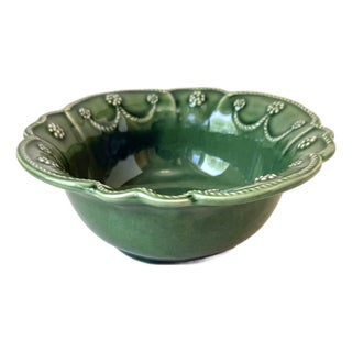 Juliska Jardins Du Monde Cereal / Ice Cream Bowl in Basil For Sale