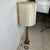 Wood Mid 20th Century Sculptural Mid-Century Modern Walnut and Brass Table Lamp With Oversized Drum Shade For Sale - Image 7 of 12