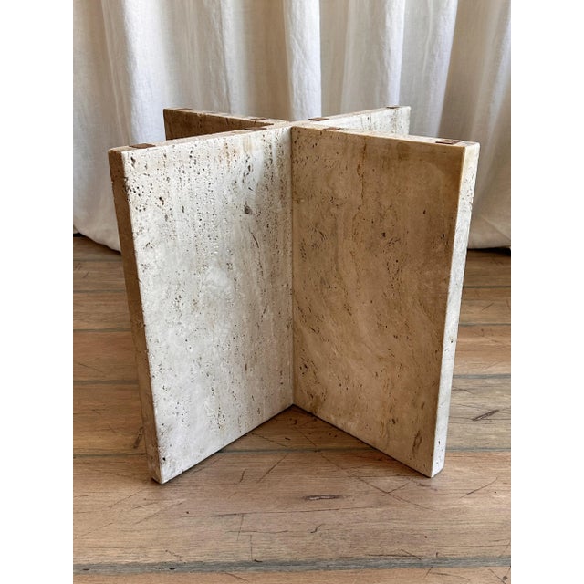 Stone Vintage Italian Travertine Coffee Table, 1970s For Sale - Image 7 of 10