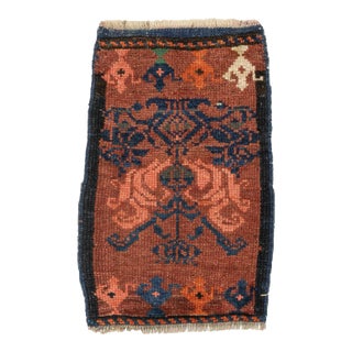 Vintage Wool Mini Turkish Rug For Sale
