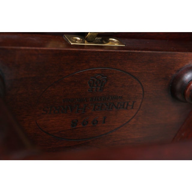 Henkel Harris Mahogany Pie Crust Tilt Top Table For Sale - Image 15 of 15