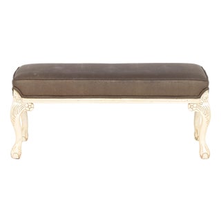 Louis XV Style White Painted Window Seat For Sale