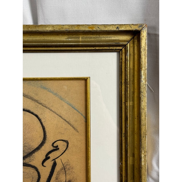 Drawing/Sketching Materials Lucia Lopez Cubist Figuative Study For Sale - Image 7 of 7