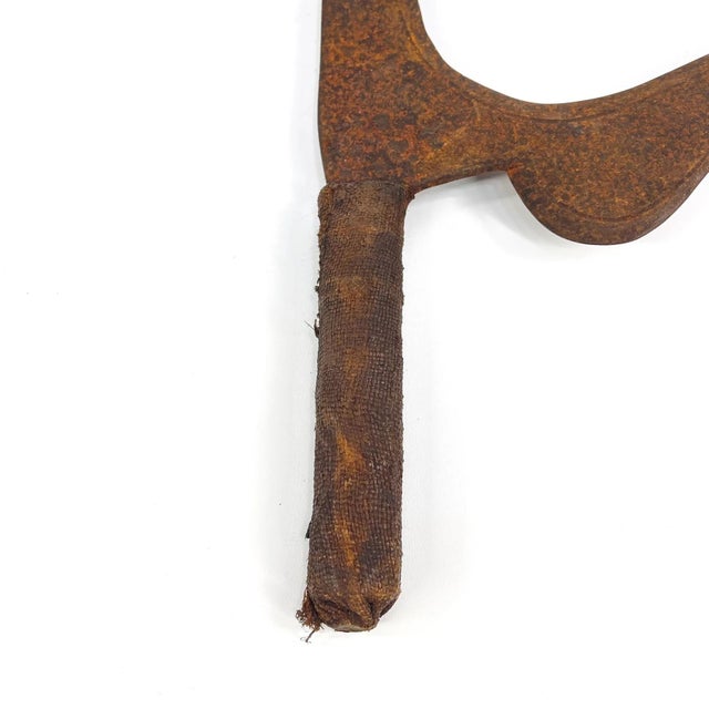 Early 20th Century Central African Throwing Knife Mambele Type Currency For Sale - Image 4 of 7