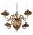 19th Century Candle Chandeliers in Bronze, Set of 2 For Sale