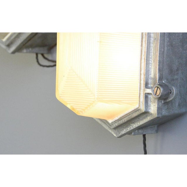 Metal Industrial Bulkhead Lights by Maxlume, 1920s For Sale - Image 7 of 14