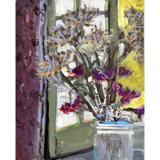 "Flowers for the Windowsill" Contemporary Original Painting by Shann Spishak For Sale