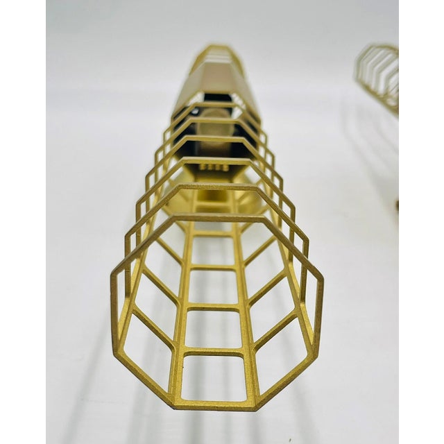 Pair Baxter "Palomar" Brass Sconces by Pietro Russo, Italian Modern Lights For Sale - Image 13 of 18