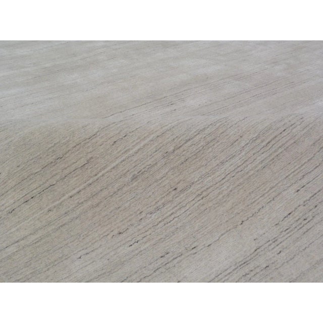 Not Yet Made - Made To Order Banbury Handloom Wool Viscose Light Gray GrayRug - 8'x10' For Sale - Image 5 of 7