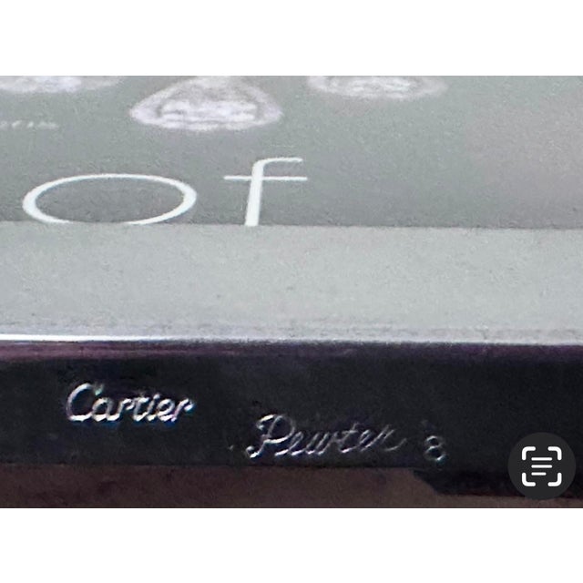 Vintage Cartier Pewter Picture Frame For Sale - Image 11 of 12