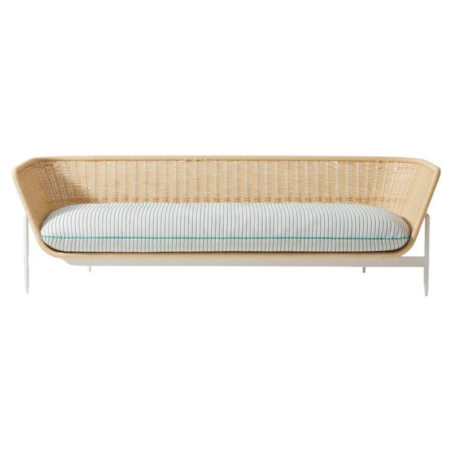 Esosoft Outdoor Sofa in Rattan and Stainless Steel by Antonio Citterio For Sale - Image 9 of 9