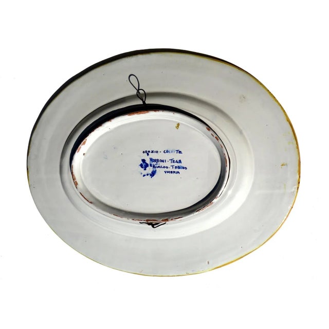 Italian Majolica Plates by Morroni & Tega, 1930s, Set of 2 For Sale - Image 11 of 13