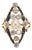 Art Nouveau Platinum 18k Gold 1.77ctw Pearl Sapphire Diamond Navette Ring, Size 4.25 For Sale