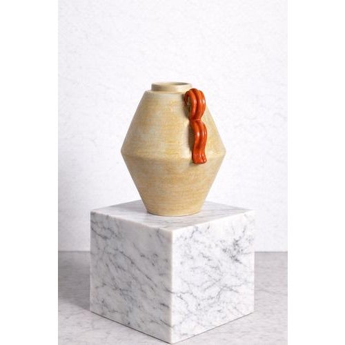 1930s Vintage Art Deco Ceramic Vase by Anna-Lisa Thomson for Upsala Ekeby, Sweden, 1930s For Sale - Image 5 of 9