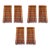 1960s Vintage Mid Century Modern Drapery Panels - Set of 6 For Sale