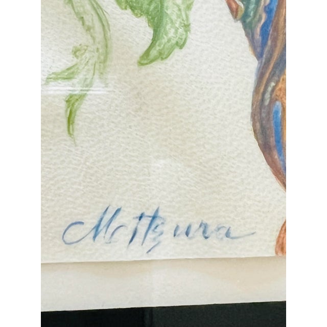 Framed Origianl Ann Nichols Fantasy Water Color Still Life For Sale - Image 10 of 13