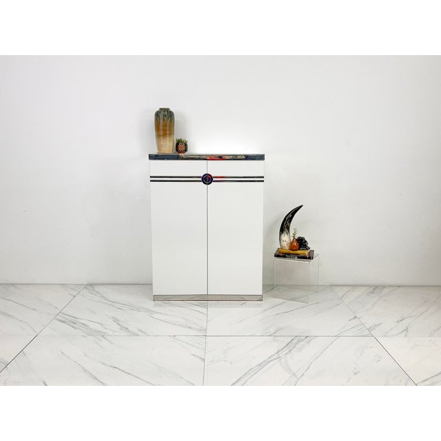 One Tall Drink of Chrome: The Pierre Cardin Wardrobe Chest This 50.5" tall vintage masterpiece by none other than Pierre...