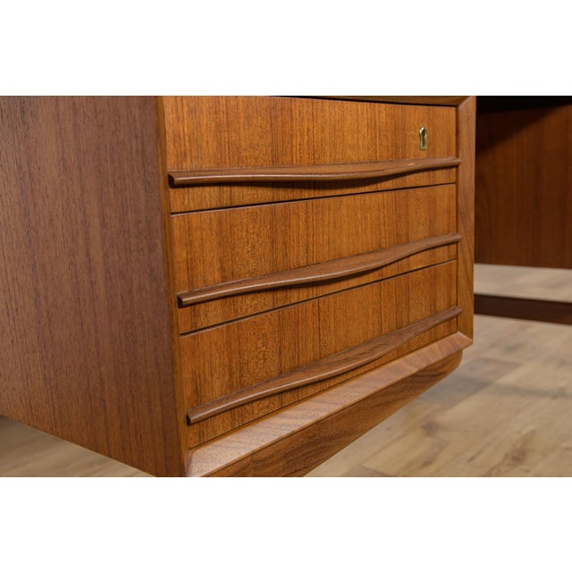 Mid-Century Freestanding Teak Desk, 1960s For Sale - Image 16 of 18