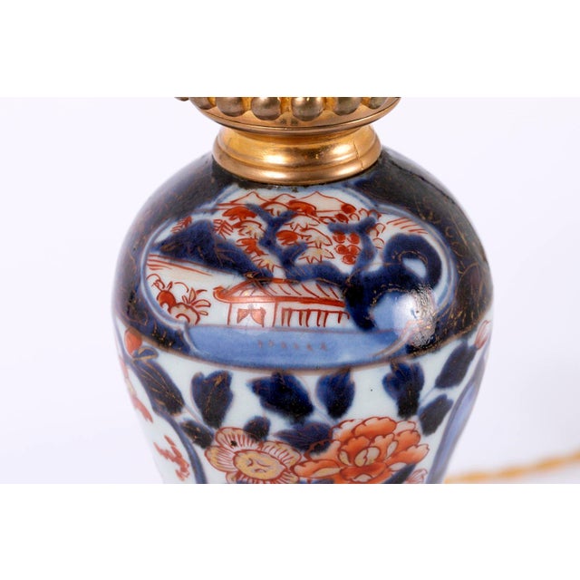 Antique Imari Porcelain Lamps, Set of 2 For Sale - Image 9 of 12