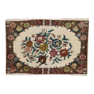 Vintage Persian Tabriz Rug - 02'00 X02'10" (2 x 3 Rug) For Sale