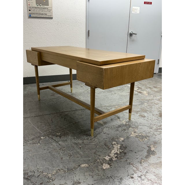 Wood Coco Republic Maurice Desk For Sale - Image 7 of 12