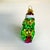 Figurative 1990s Vintage Boho Chic Americana Mercury Glass Stacking Frogs Christmas Ornament. For Sale - Image 3 of 8