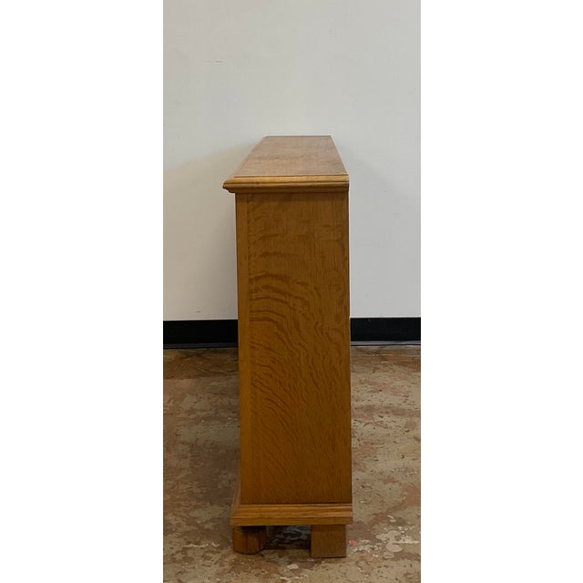 Vintage Scandinavian Oak Bookshelf For Sale - Image 13 of 15
