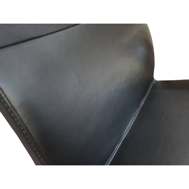 Wood Vintage Leather Dining Chairs by Sven Christiansen, Set of 4 For Sale - Image 7 of 18